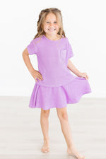 Bright Lilac Scrunchy Twirl Skort - Image 2