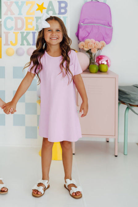 Bright Lilac T-Shirt Dress - Image 2