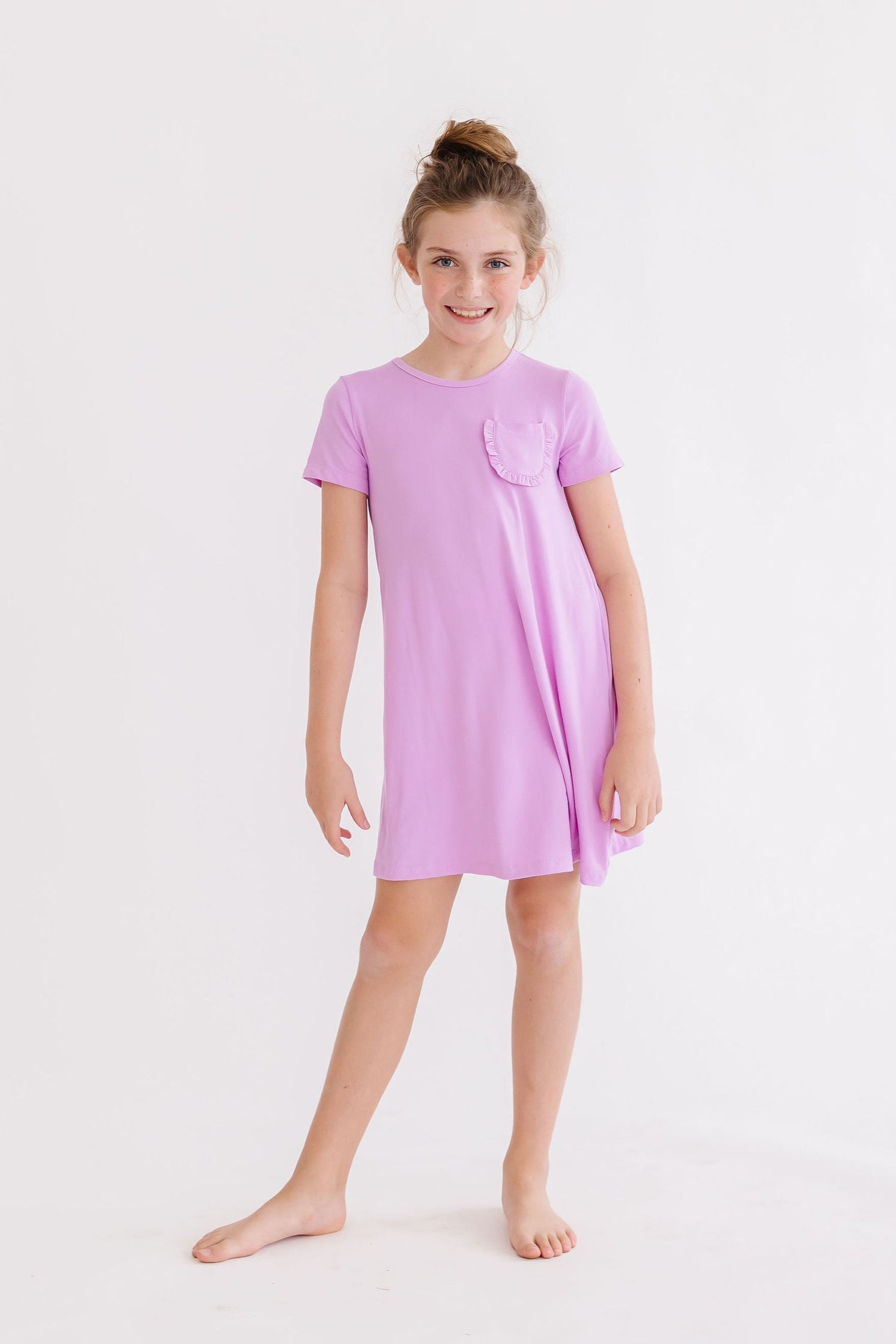 Bright Lilac T-Shirt Dress - Image 5
