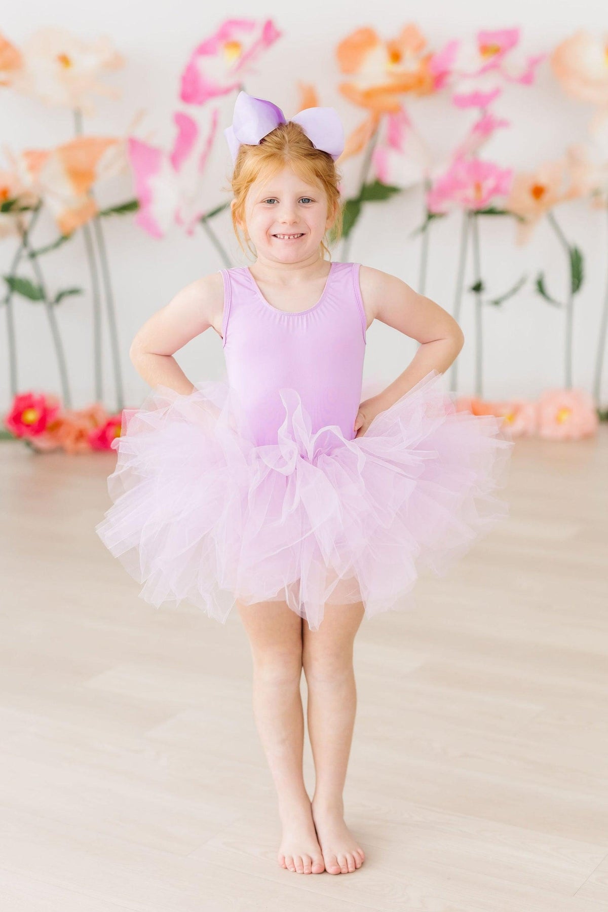Bright Lilac Tank Tutu Leotard - Image 3