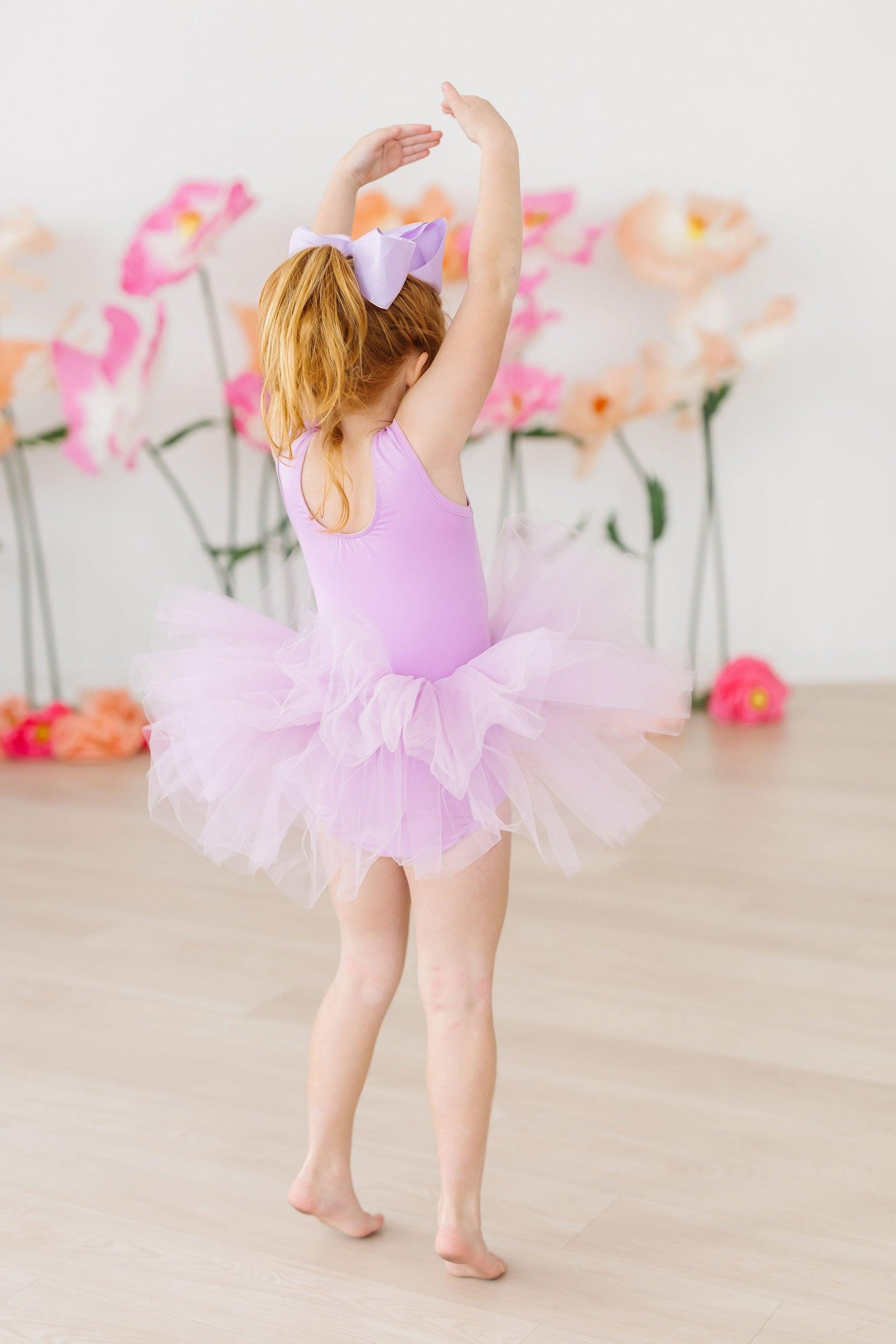 Bright Lilac Tank Tutu Leotard - Image 4
