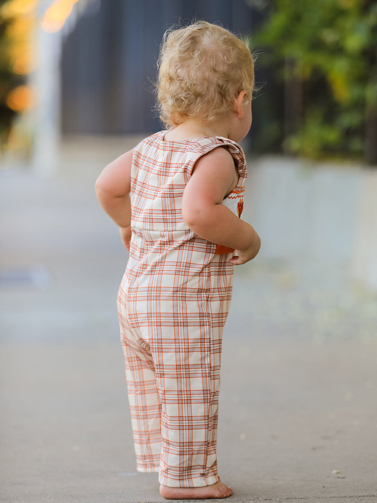 Rylee Faith Designs - Thanksgiving Turkey Plaid Baby JonJon - alternate view 4