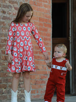 Rylee Faith Designs - Baby Boys Christmas Reindeer Smocked Red Jonjon - alternate view 11
