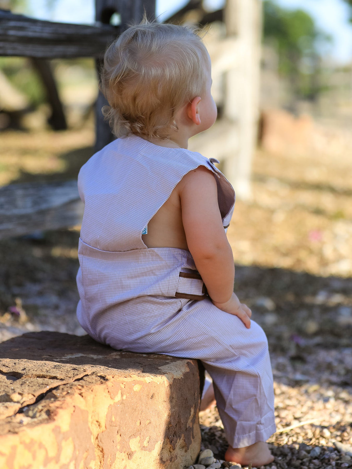 Rylee Faith Designs - Fall Halloween & Thanksgiving Pumpkin Smock Embroidered Boys Romper - alternate view 2