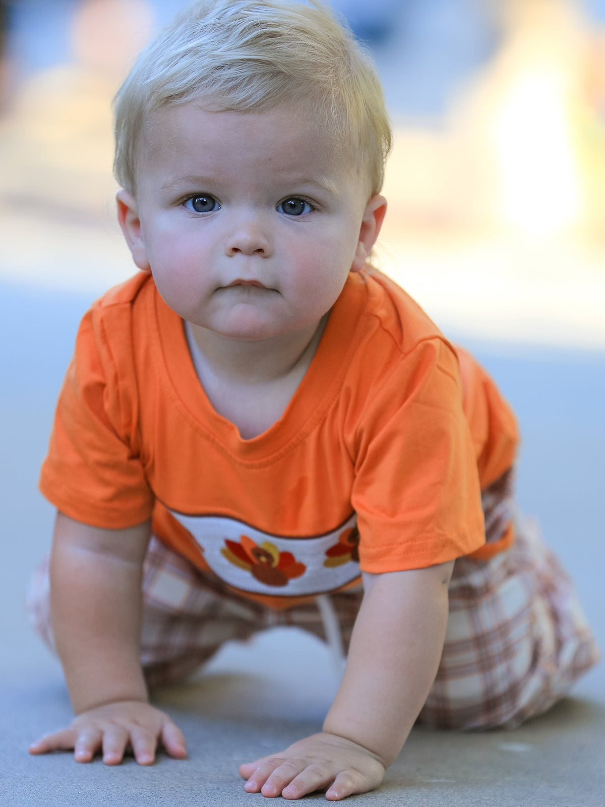 Rylee Faith Designs - Thanksgiving Turkey Plaid Boys Pants Set - alternate view 4