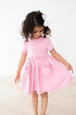 Bubblegum Pink S/S Pocket Twirl Dress - Image 4