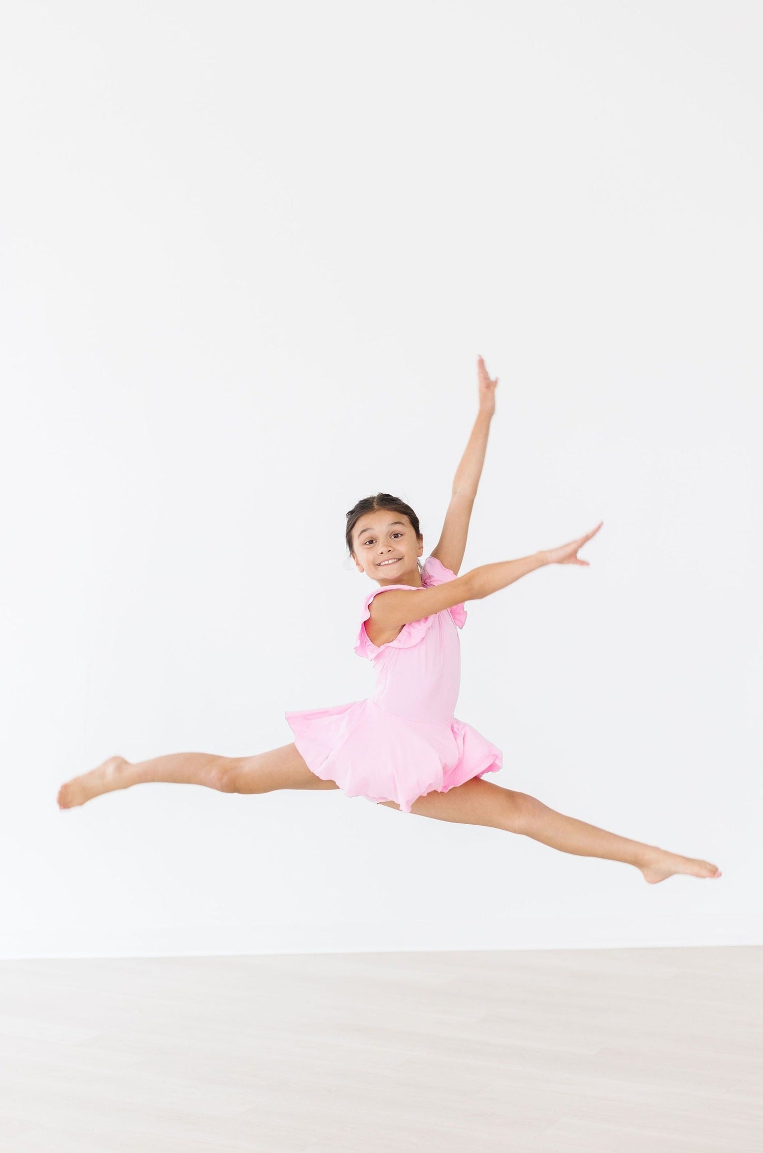 Bubblegum Pink S/S Twirl Leotard - Image 3