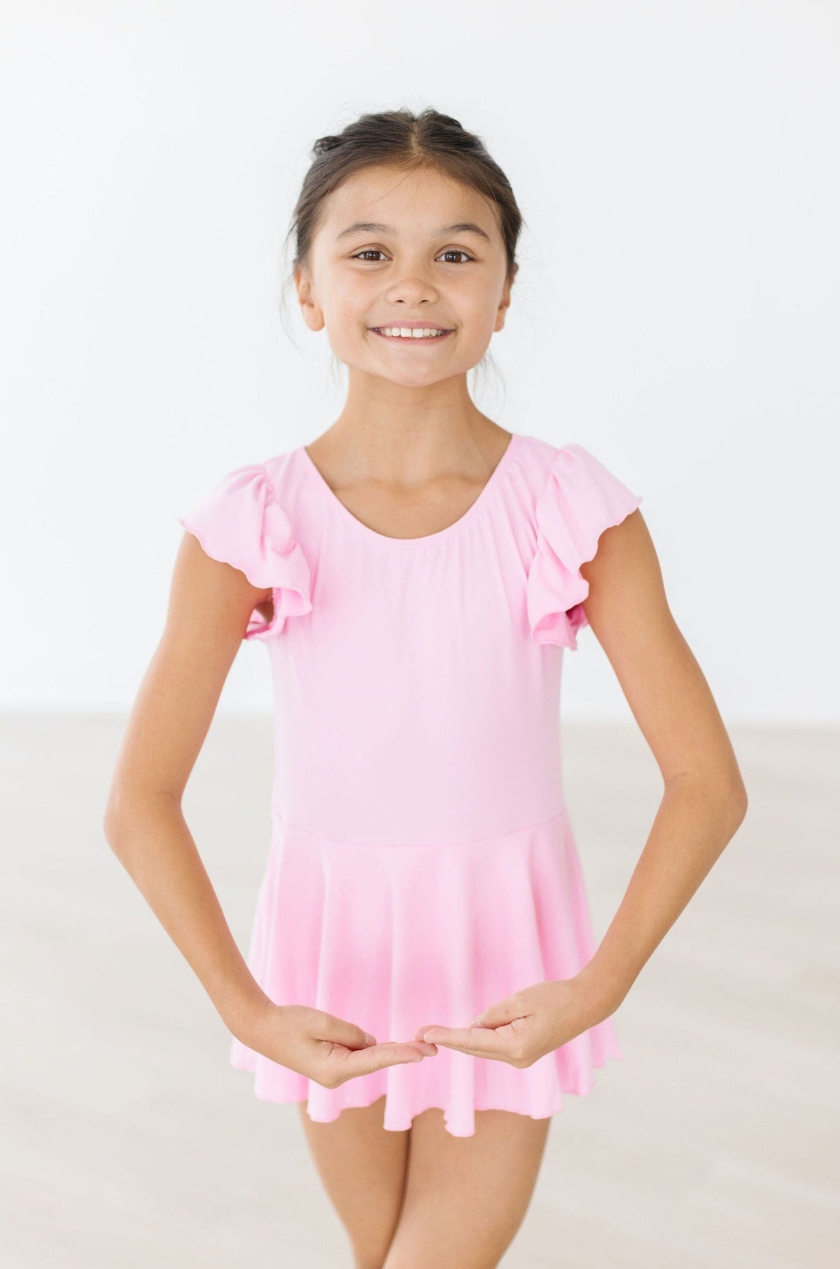 Bubblegum Pink S/S Twirl Leotard - Image 6