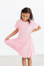 Bubblegum Pink Scrunchy Pocket Tee - Image 3