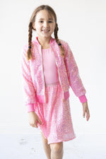 Bubblegum Pink Sequin Twirl Skort - Image 2