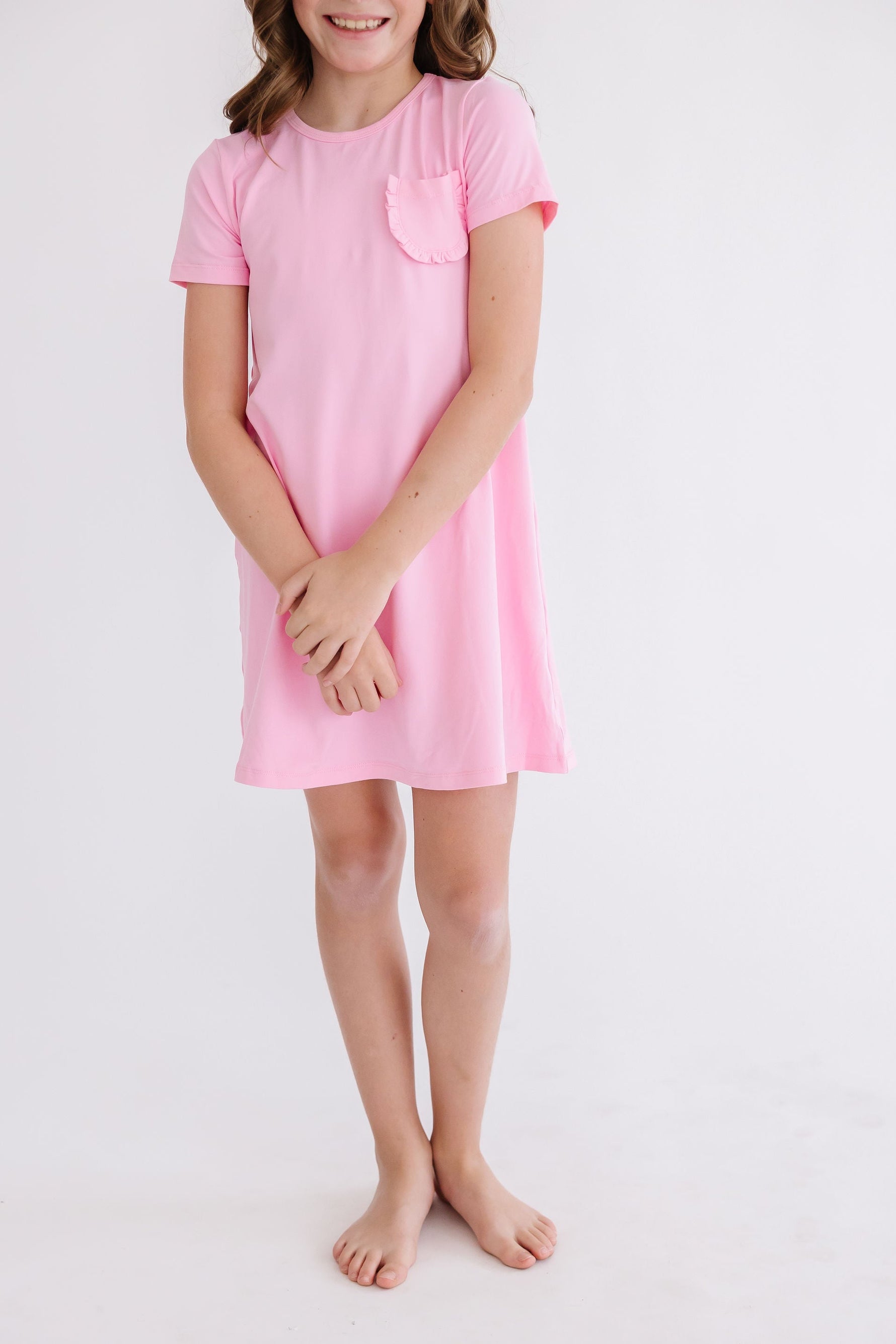 Bubblegum Pink T-Shirt Dress - Image 3