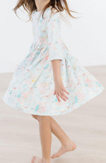 Bunny Dreams 3/4 Sleeve Pocket Twirl Dress - Image 4