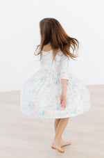 Bunny Dreams 3/4 Sleeve Pocket Twirl Dress - Image 5
