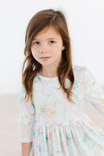Bunny Dreams 3/4 Sleeve Pocket Twirl Dress - Image 6