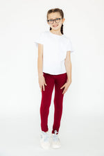 Burgundy Leggings - Image 2