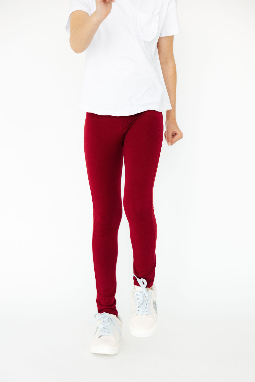Burgundy Leggings - Image 3