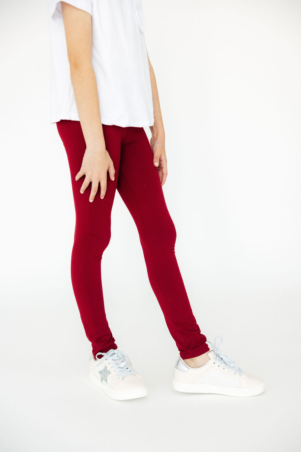 Burgundy Leggings - Image 5