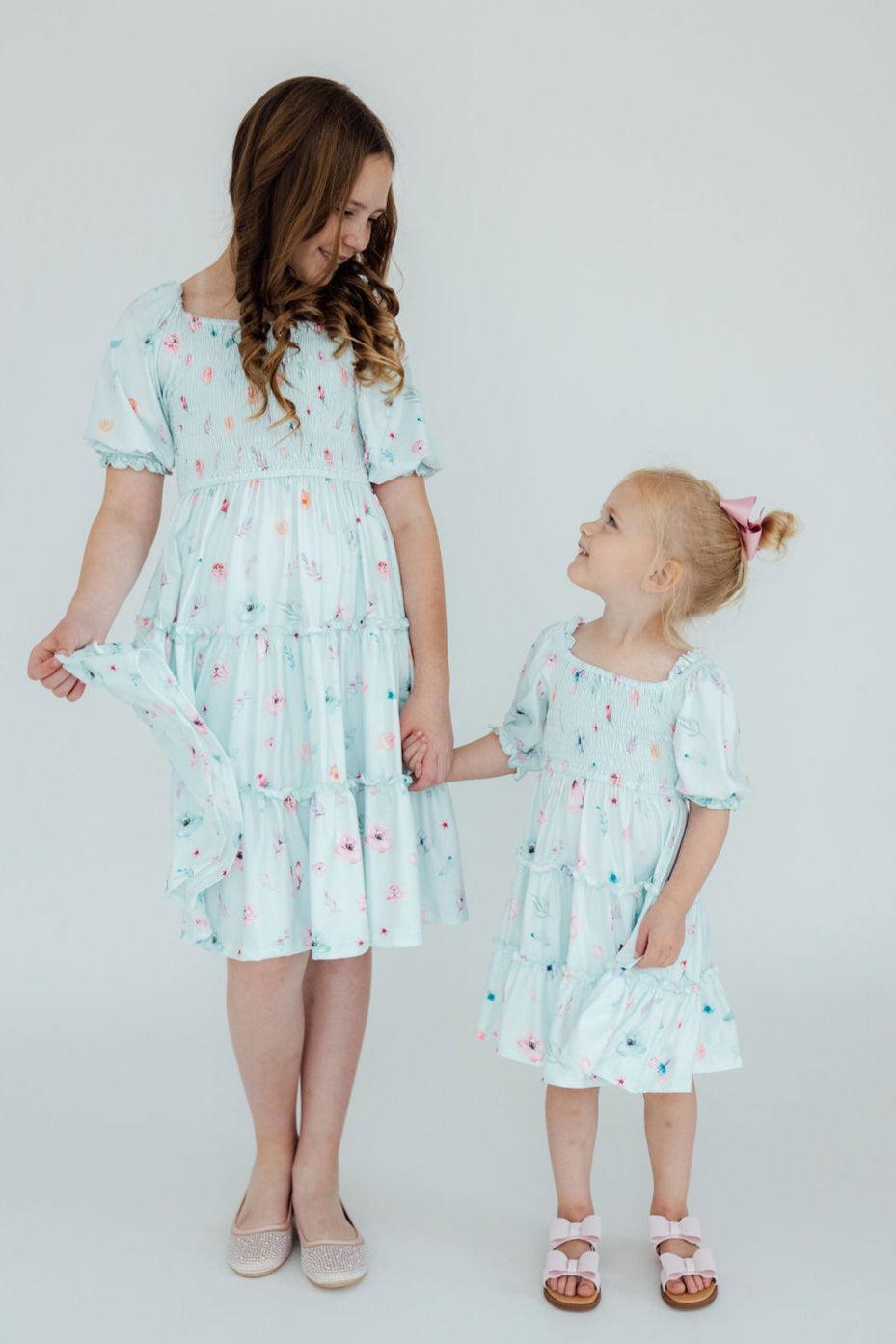 Butterfly Ballet Smocked Ruffle Dress - Image 2