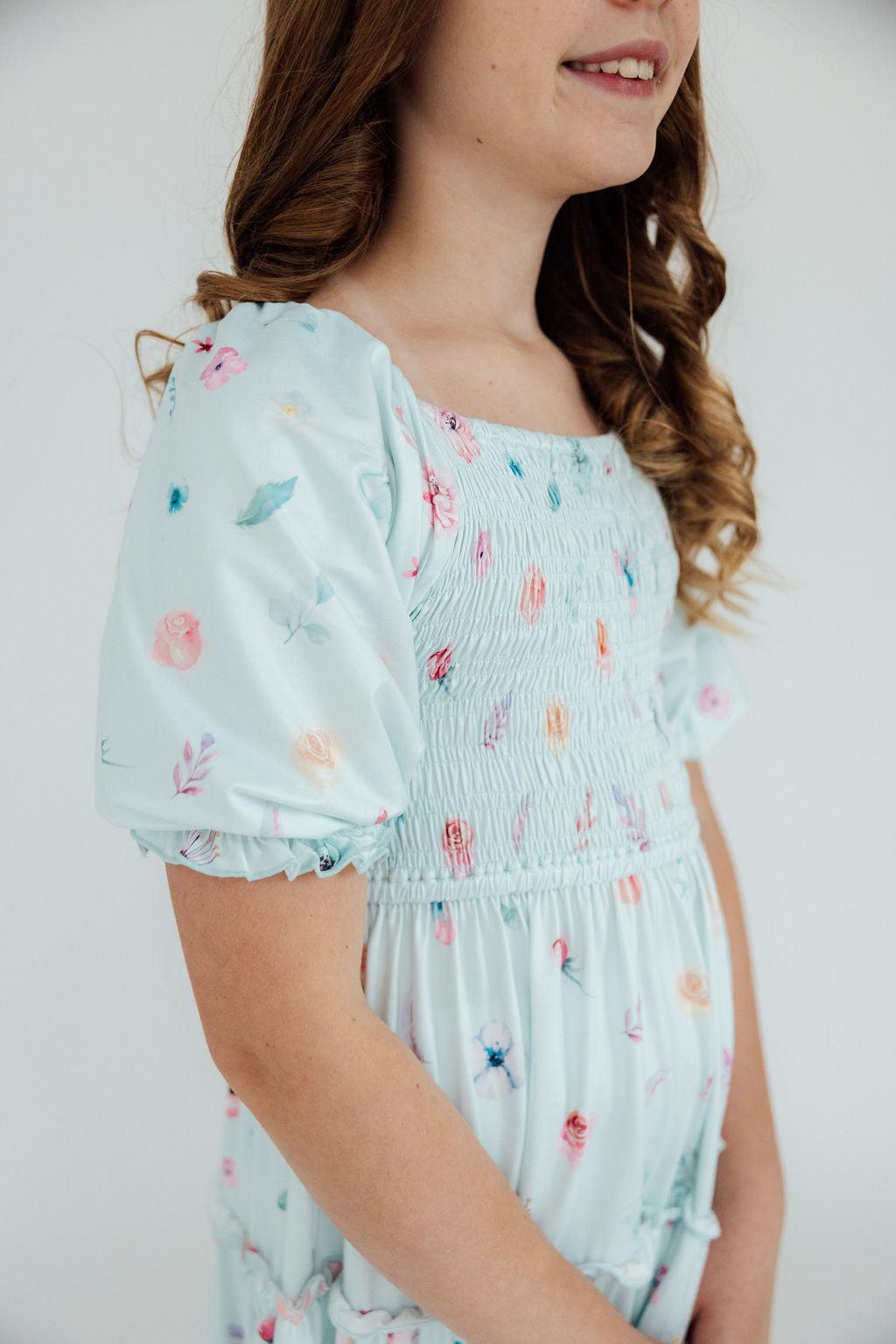Butterfly Ballet Smocked Ruffle Dress - Image 5