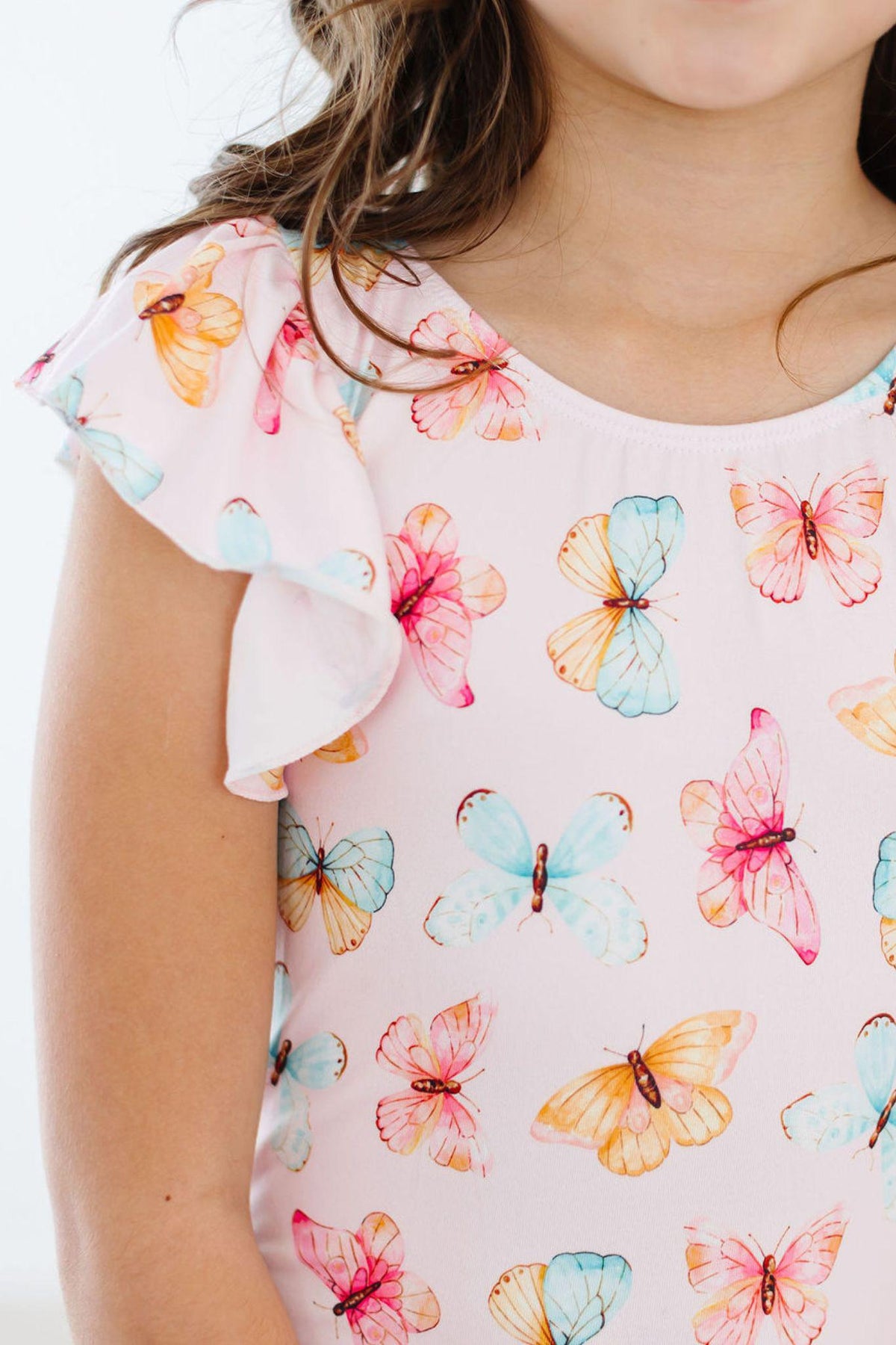 Butterfly Kisses S/S Flutter Sleeve Leotard - Image 2