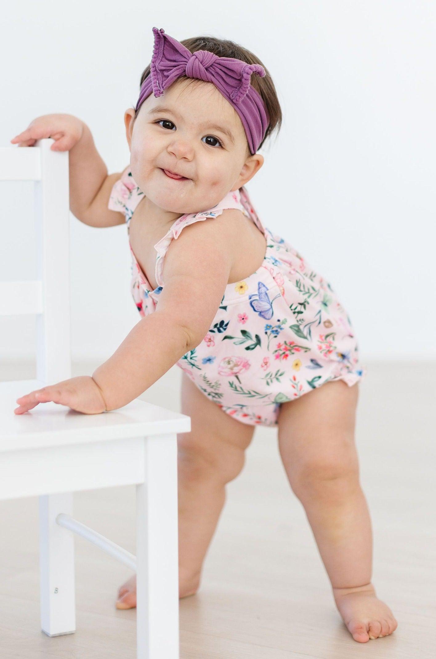Butterfly Meadows Ruffle Cross Back Romper - Image 3