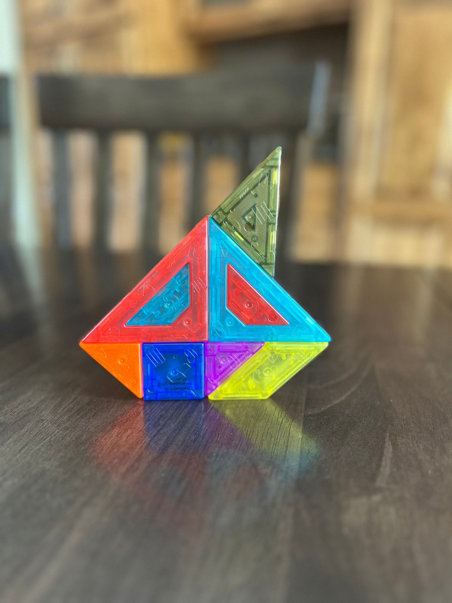 MAGNETIC 9-PIECE TANGRAM Puzzle Challenge
