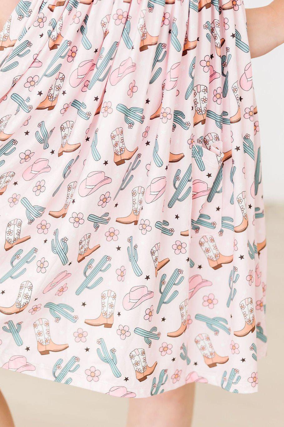 Cactus Cowgirl S/S Pocket Twirl Dress - Image 4