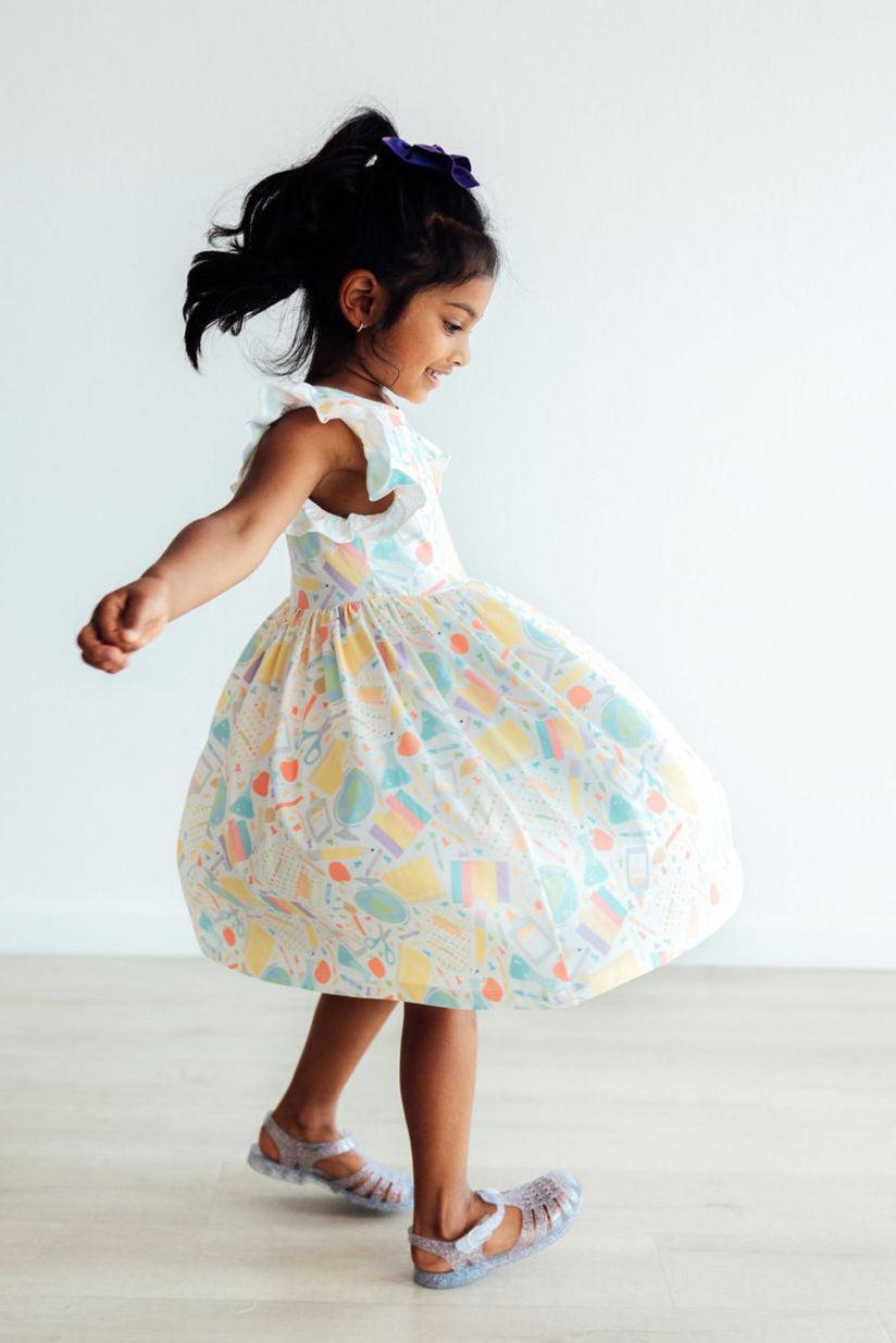 Campus Cutie Flutter Sleeve Twirl Dress - Image 7
