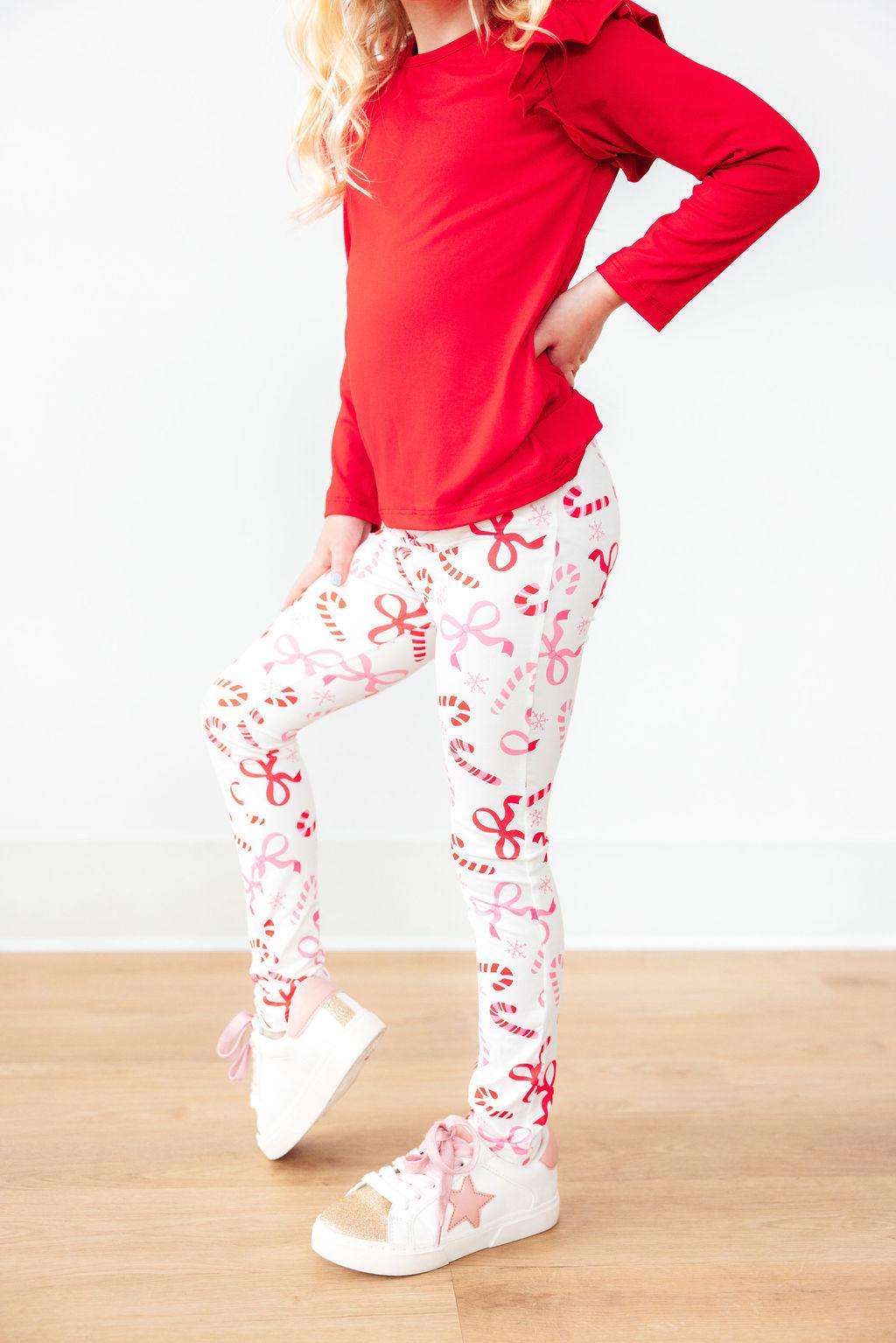 Candy Cane Lane Leggings - Image 3