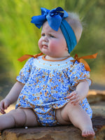 Rylee Faith Designs - Fall Floral Smocked Girls Bloomer Set - alternate view 5