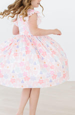 Castles & Rainbows Flutter Sleeve Twirl Dress - Image 3