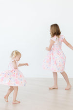 Castles & Rainbows Flutter Sleeve Twirl Dress - Image 4