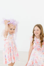 Castles & Rainbows Flutter Sleeve Twirl Dress - Image 5