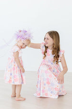 Castles & Rainbows Flutter Sleeve Twirl Dress - Image 6