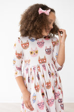 Cattitude 3/4 Sleeve Pocket Twirl Dress - Image 2