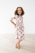 Cattitude 3/4 Sleeve Pocket Twirl Dress - Image 4