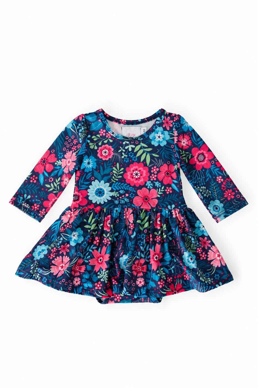 Sweet Gardenia Long Sleeve Twirl Bodysuit by Mila & Rose