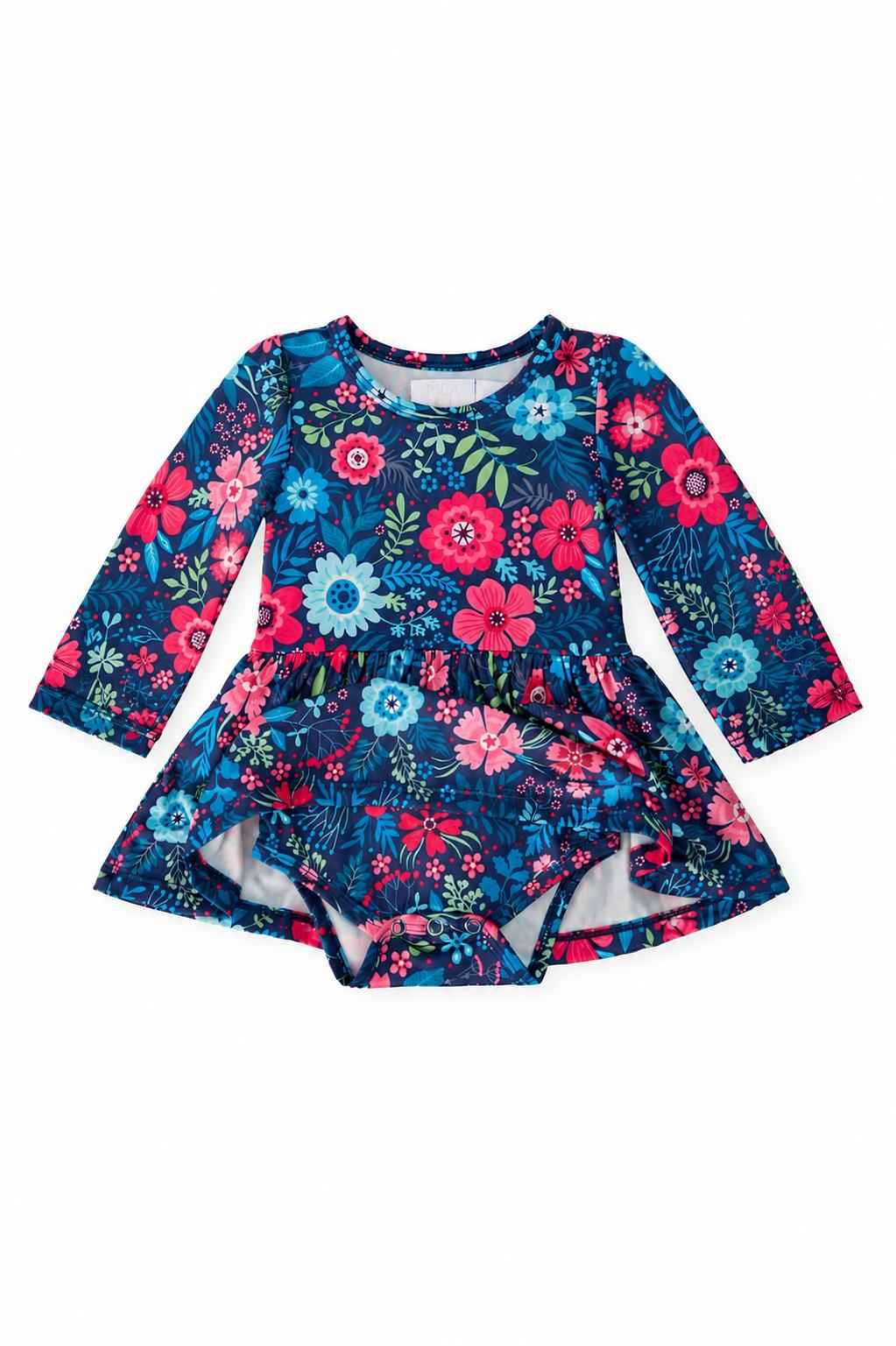 Sweet Gardenia Long Sleeve Twirl Bodysuit by Mila & Rose - alternate view 2