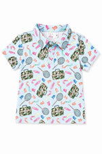 Boys Fishing Snacks S/S Polo