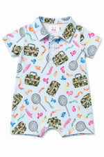 Fishing Snacks Polo Shorty One-Piece