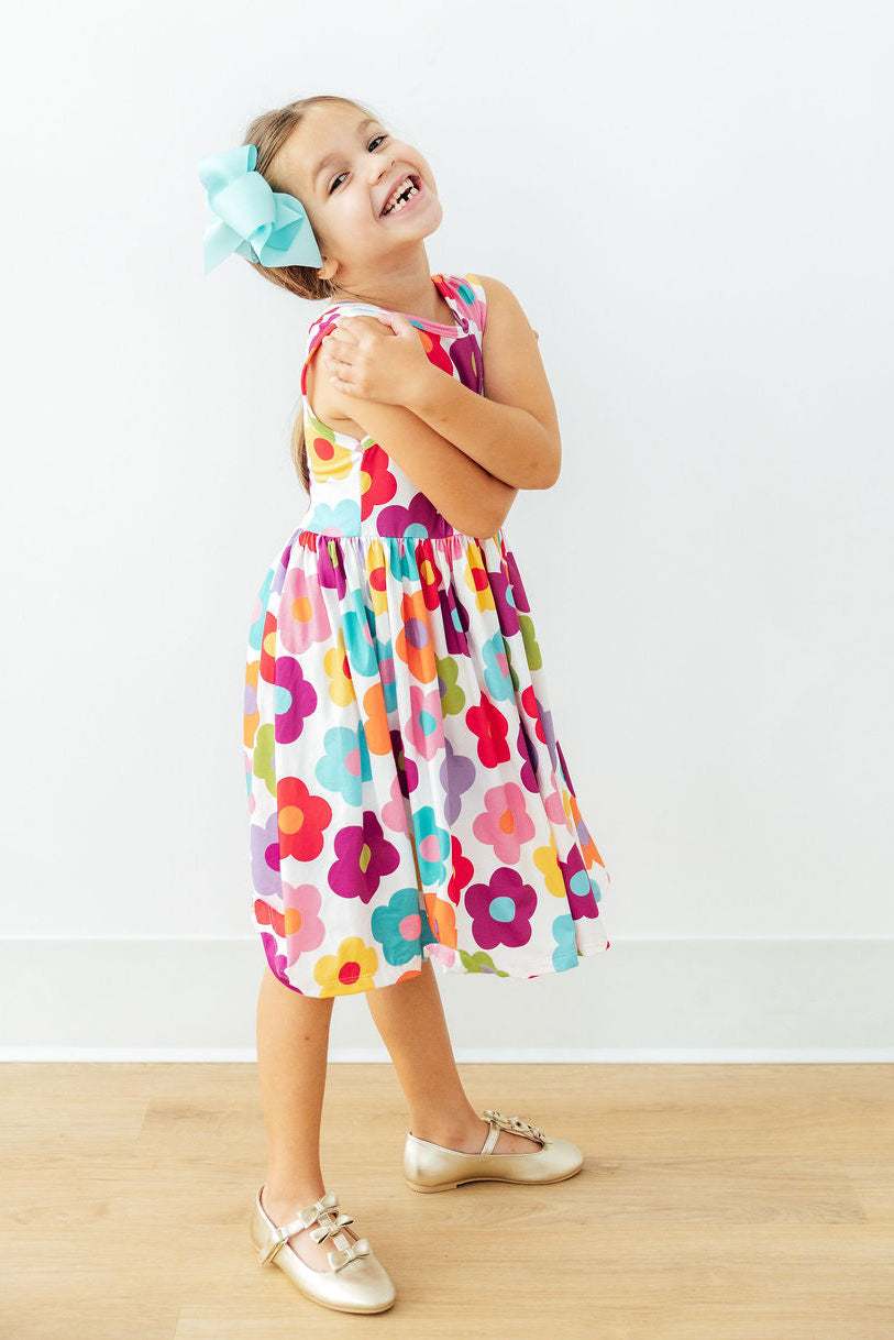 Cheerful Blooms Tank Twirl Dress - Image 4