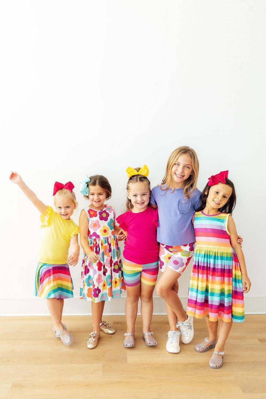 Cheerful Stripes Twirl Shorts - Image 3