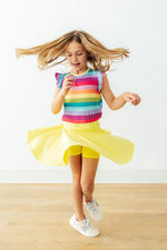 Cheerful Stripes S/S Ruffle Tee - Image 2