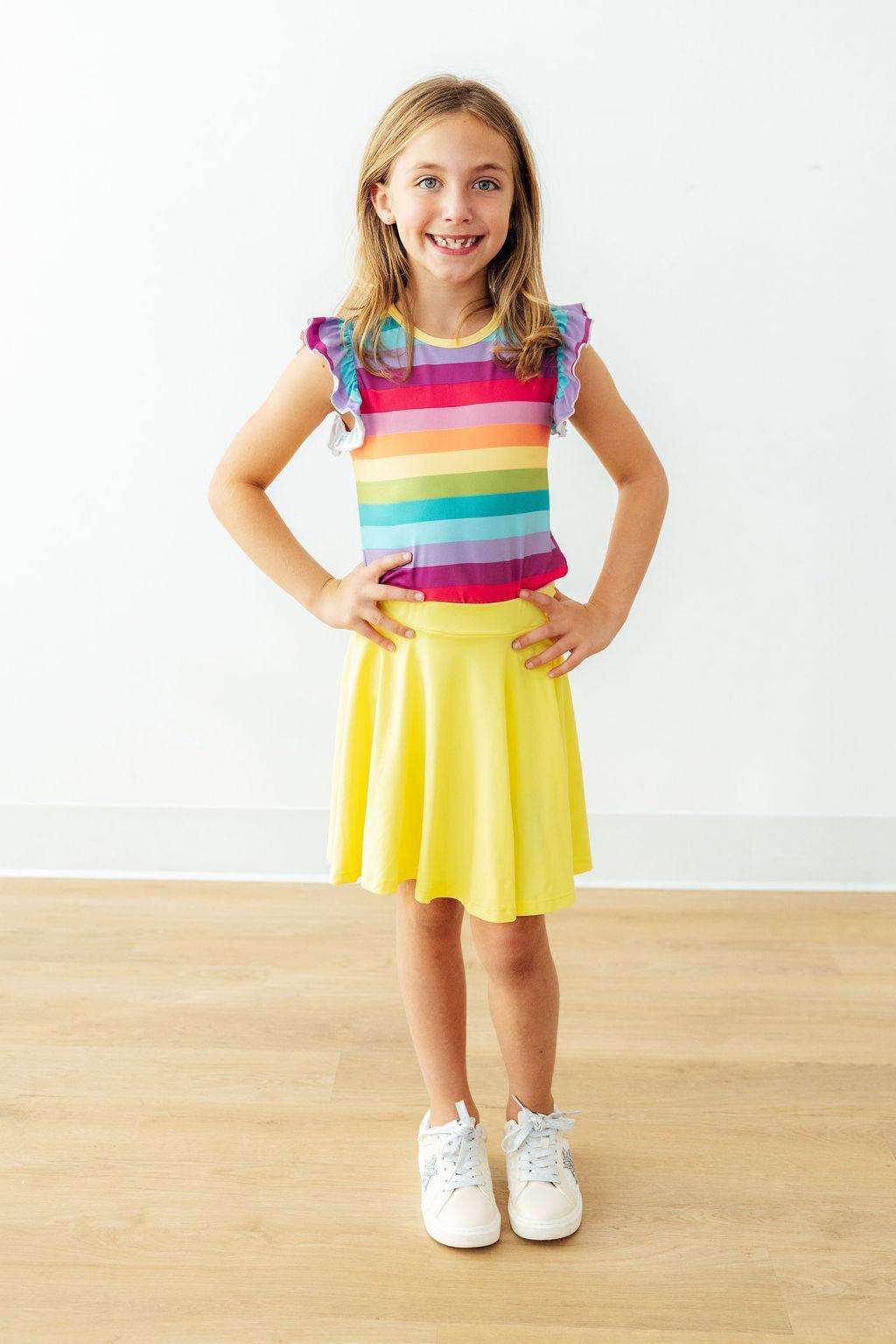 Cheerful Stripes S/S Ruffle Tee - Image 3