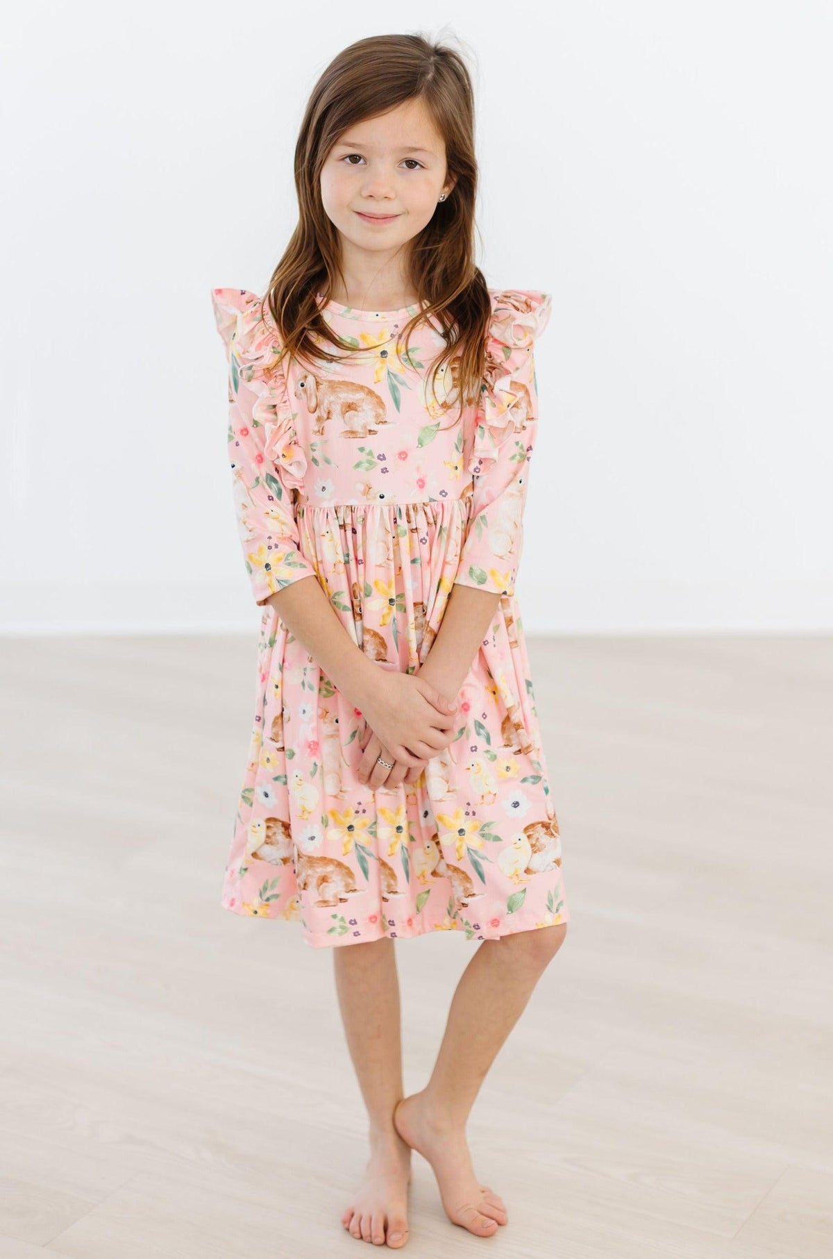 Chicks & Bunnies Ruffle Twirl Dress - Image 4