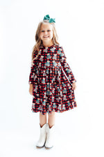 Christmas Bears L/S Pocket Twirl Dress - Image 4