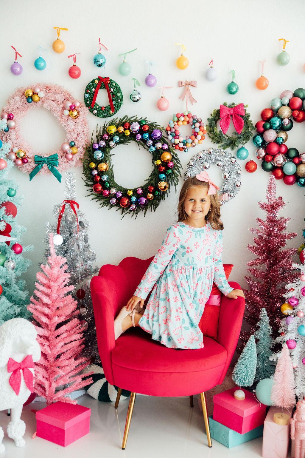 Christmas Cheer L/S Pocket Twirl Dress - Image 5