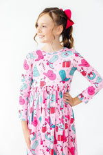 Christmas Cowgirl L/S Pocket Twirl Dress - Image 6