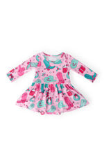 Christmas Cowgirl L/S Twirl Bodysuit