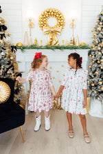Clara's Christmas 3/4 Sleeve Ruffle Twirl Dress - Image 10